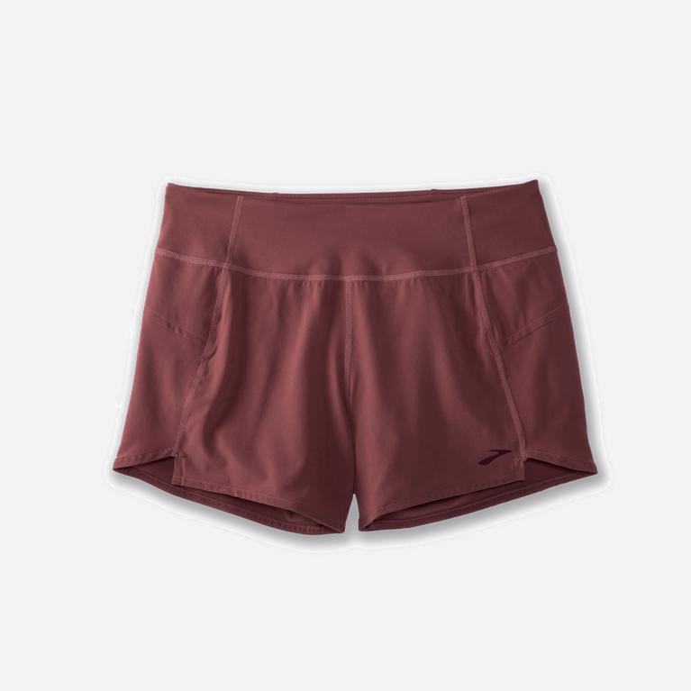 Brooks Chaser 5 Hardloopshorts voor Dames Bordeaux (QFDBZ-5320)